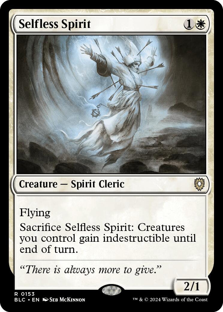 Selfless Spirit [Bloomburrow Commander] | Card Citadel