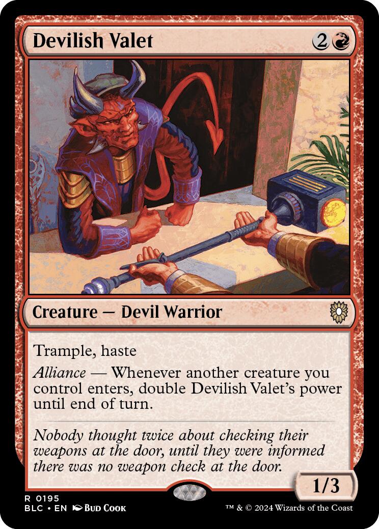 Devilish Valet [Bloomburrow Commander] | Card Citadel