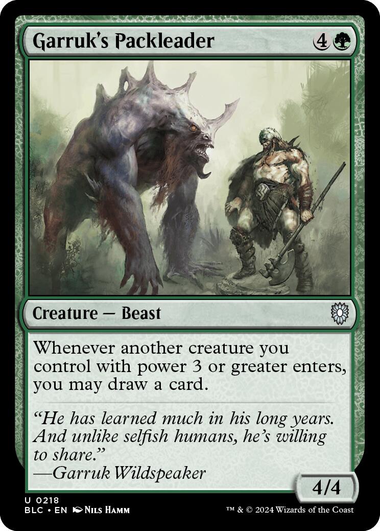 Garruk's Packleader [Bloomburrow Commander] | Card Citadel