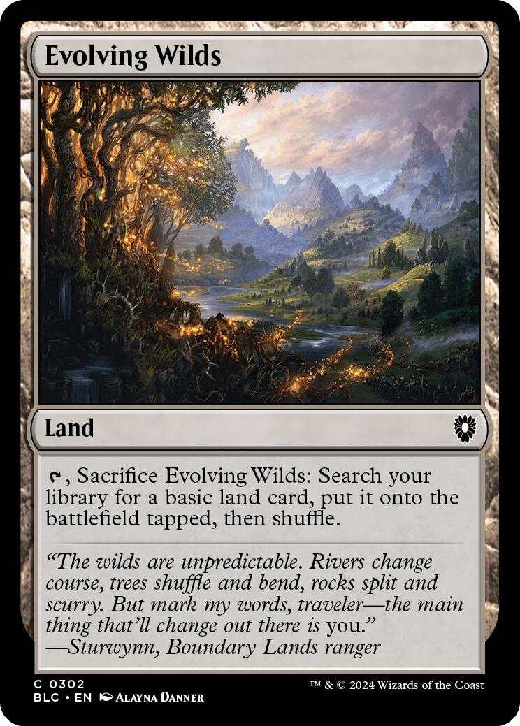 Evolving Wilds [Bloomburrow Commander] | Card Citadel