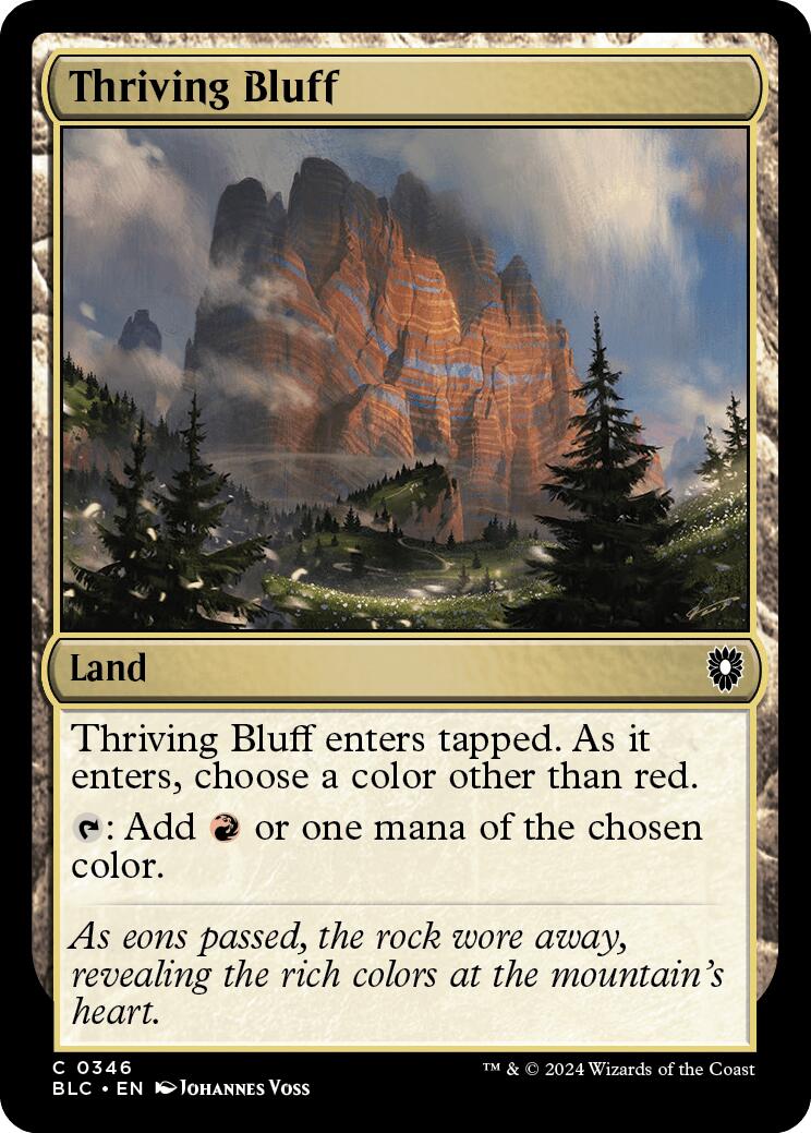 Thriving Bluff [Bloomburrow Commander] | Card Citadel