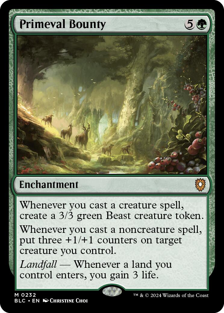 Primeval Bounty [Bloomburrow Commander] | Card Citadel