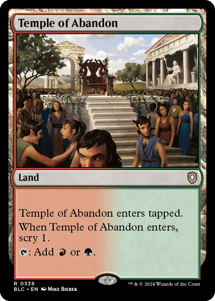 Temple of Abandon [Bloomburrow Commander] | Card Citadel