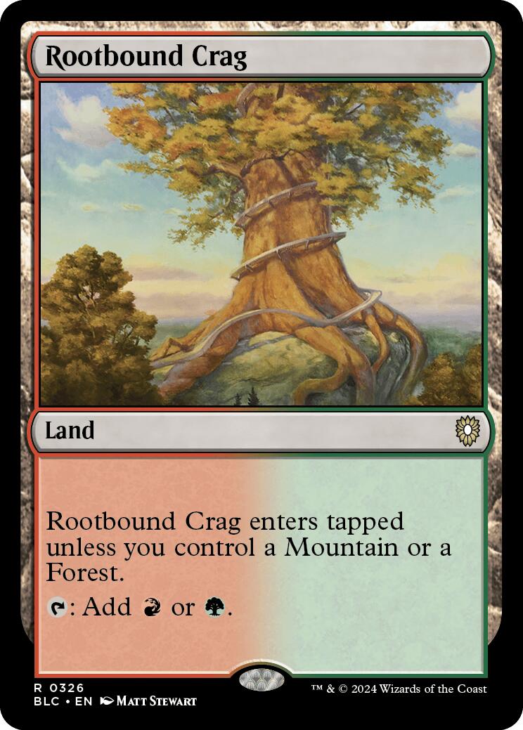 Rootbound Crag [Bloomburrow Commander] | Card Citadel