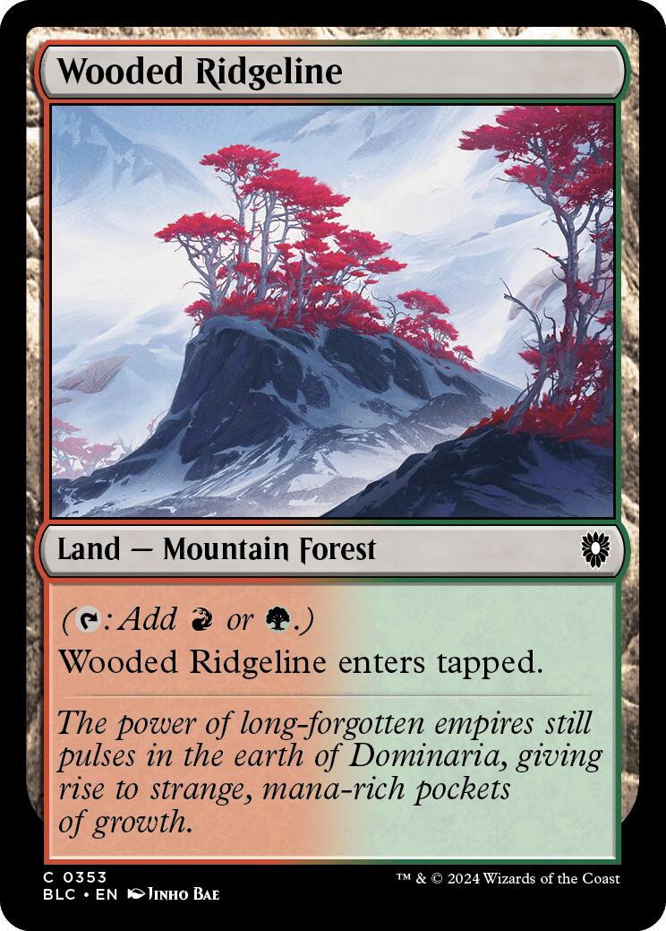 Wooded Ridgeline [Bloomburrow Commander] | Card Citadel