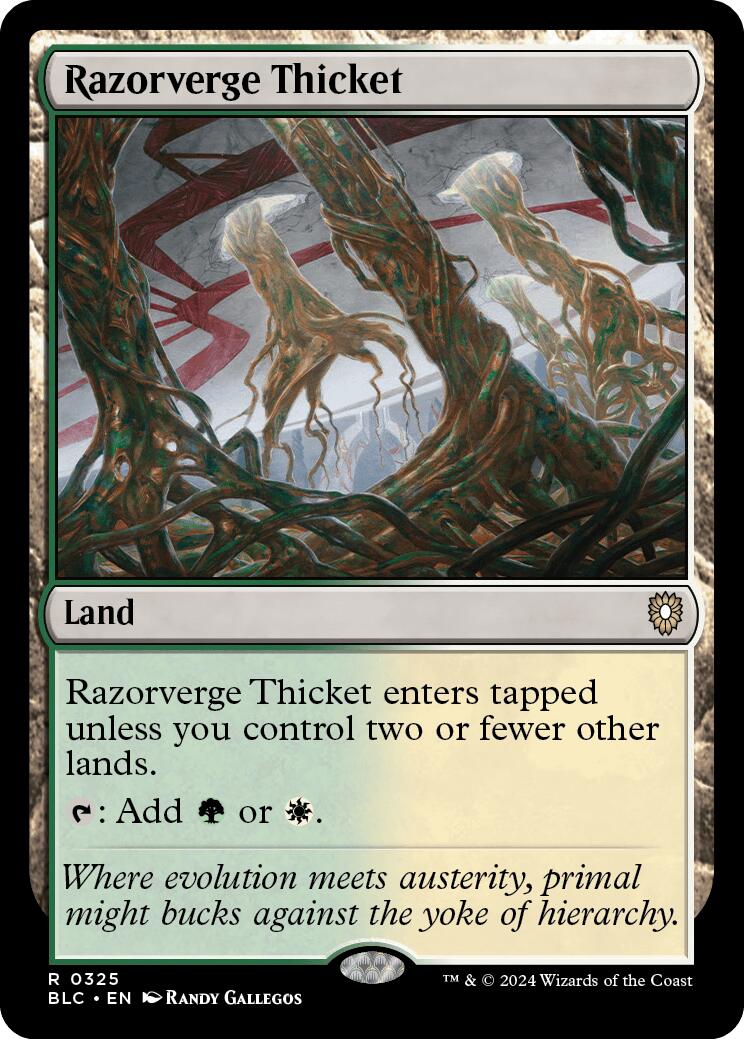 Razorverge Thicket [Bloomburrow Commander] | Card Citadel