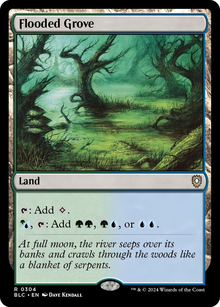 Flooded Grove [Bloomburrow Commander] | Card Citadel