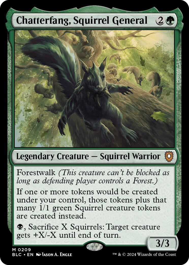 Chatterfang, Squirrel General [Bloomburrow Commander] | Card Citadel