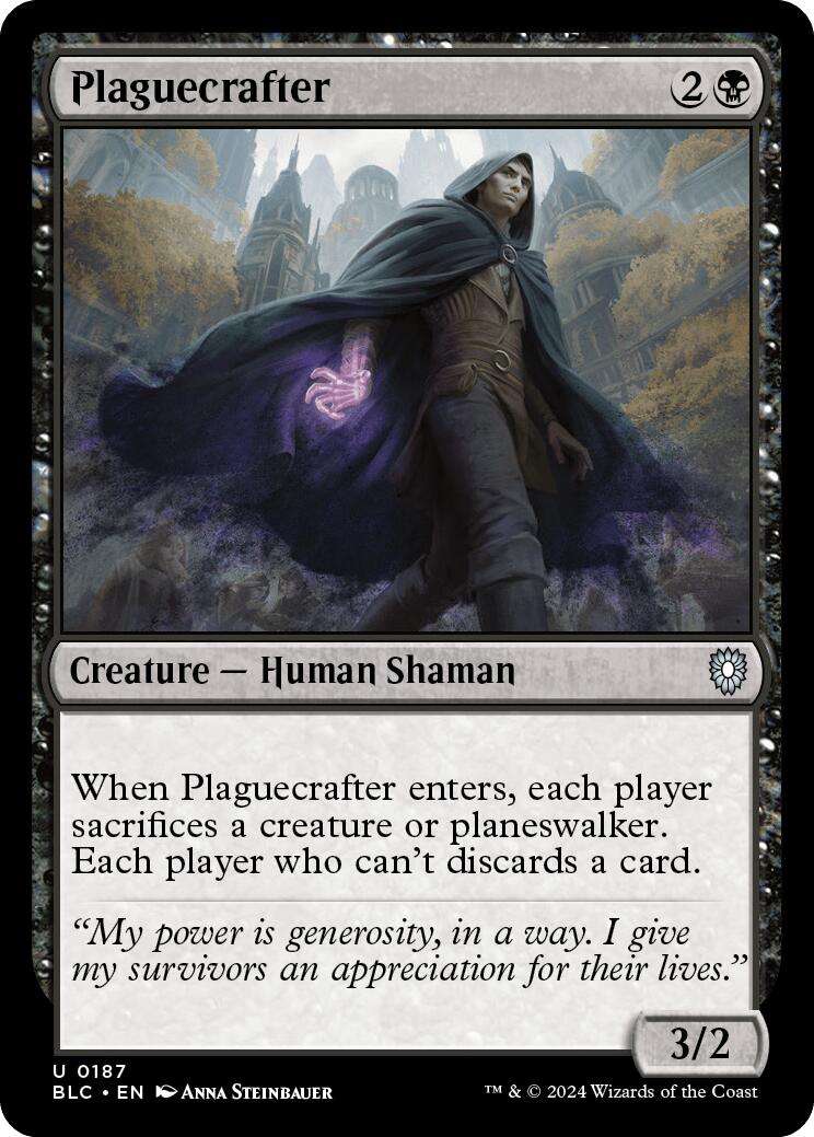 Plaguecrafter [Bloomburrow Commander] | Card Citadel