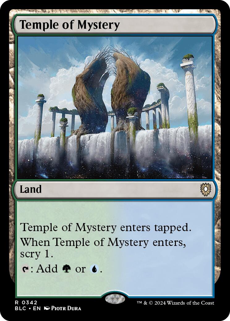 Temple of Mystery [Bloomburrow Commander] | Card Citadel