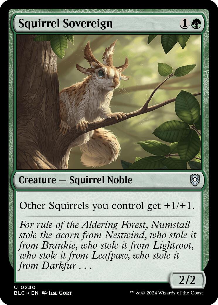 Squirrel Sovereign [Bloomburrow Commander] | Card Citadel