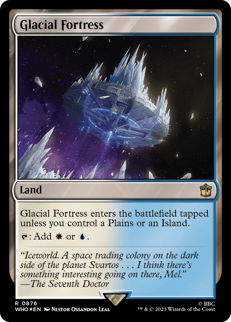 Glacial Fortress (Surge Foil) [Doctor Who] | Card Citadel