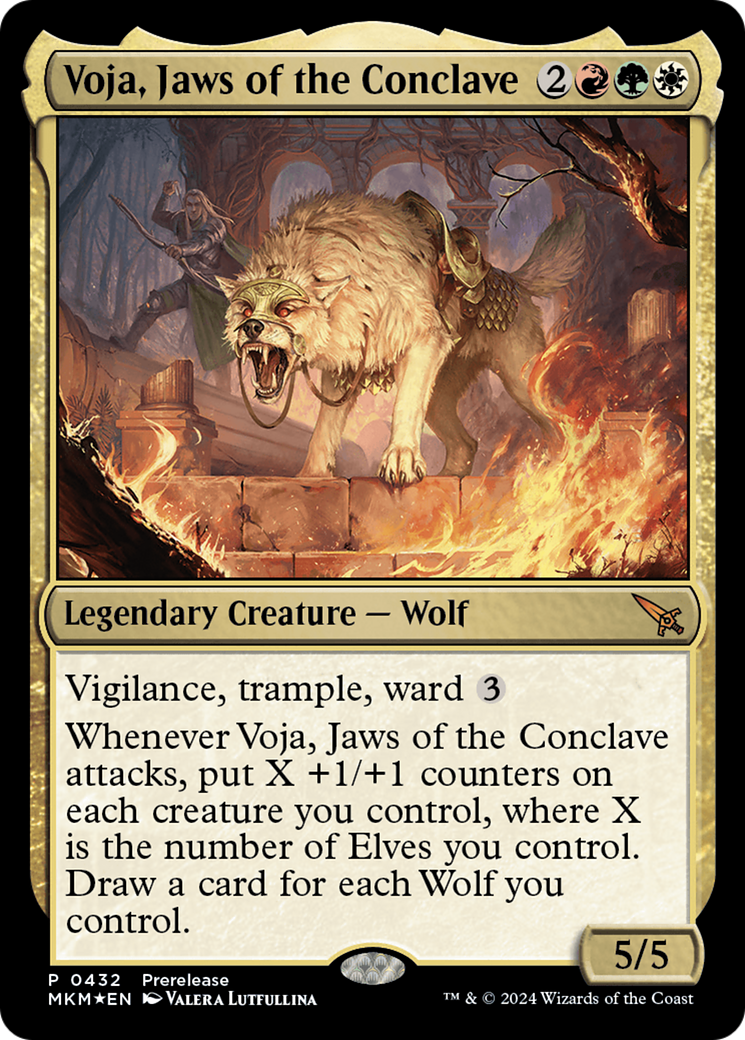 Voja, Jaws of the Conclave [Murders at Karlov Manor Prerelease Promos] | Card Citadel
