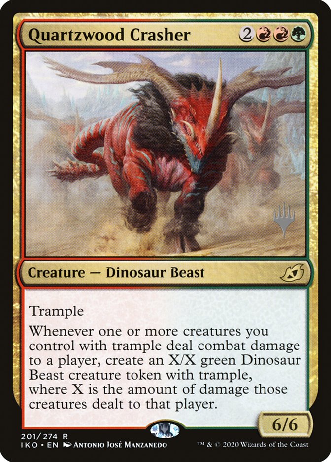 Quartzwood Crasher (Promo Pack) [Ikoria: Lair of Behemoths Promos] | Card Citadel