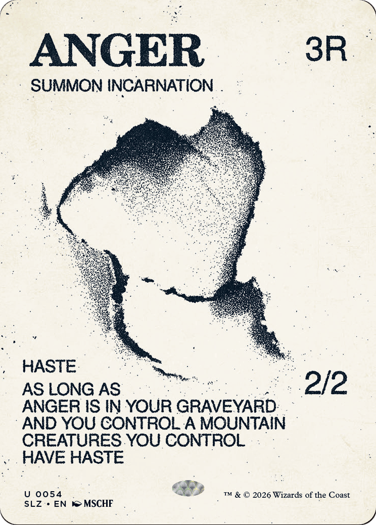 Anger (0054) [Secret Lair x MSCHF: The Zeta Set] | Card Citadel