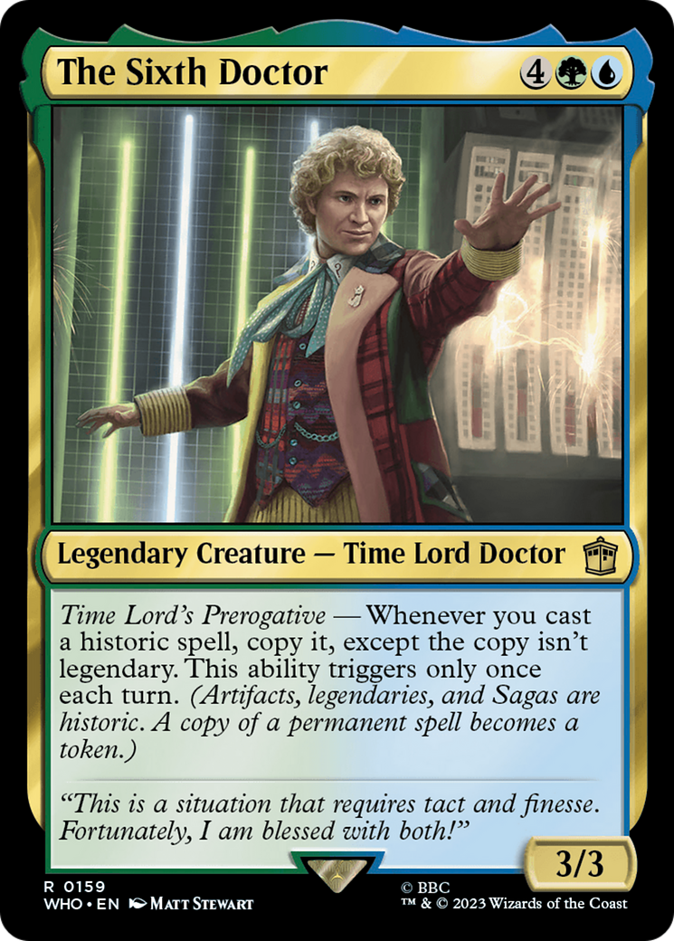 The Sixth Doctor [Doctor Who] | Card Citadel