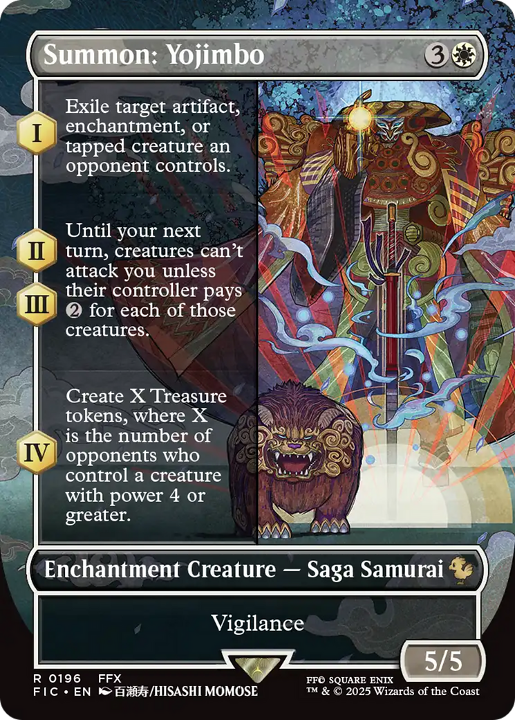 Summon: Yojimbo (Borderless) [FINAL FANTASY Commander] | Card Citadel