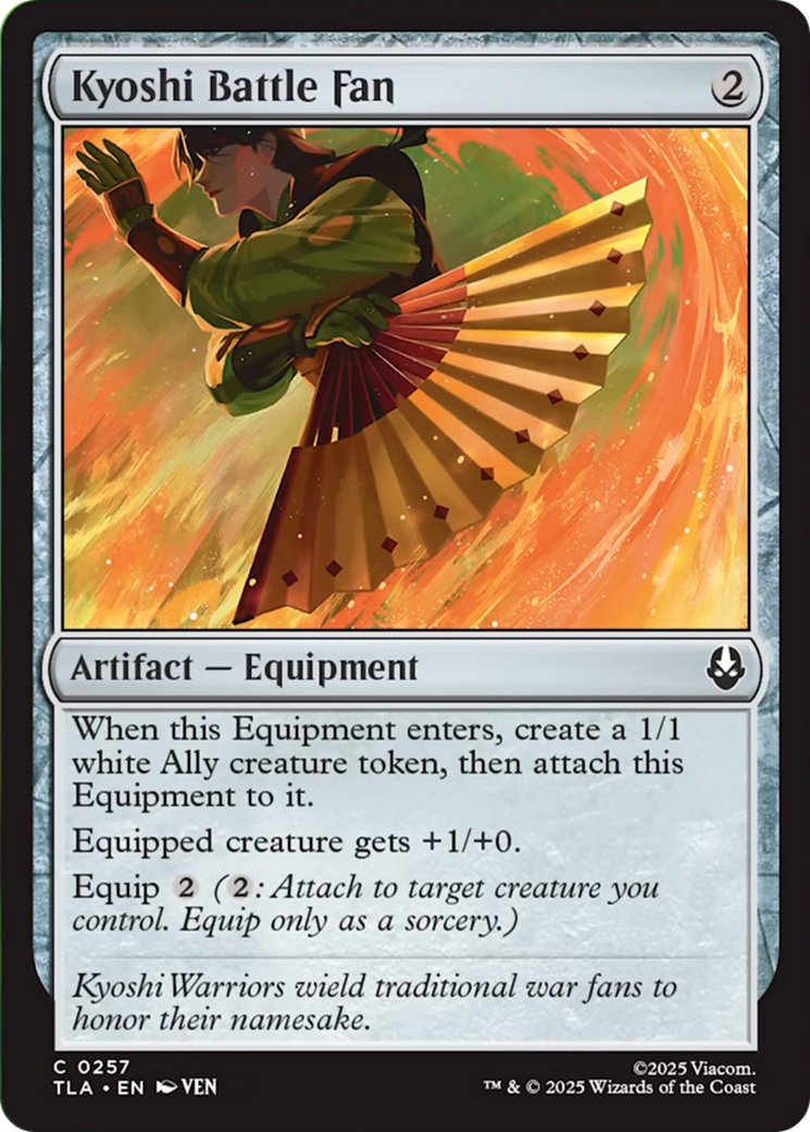 Kyoshi Battle Fan [Avatar: The Last Airbender] | Card Citadel