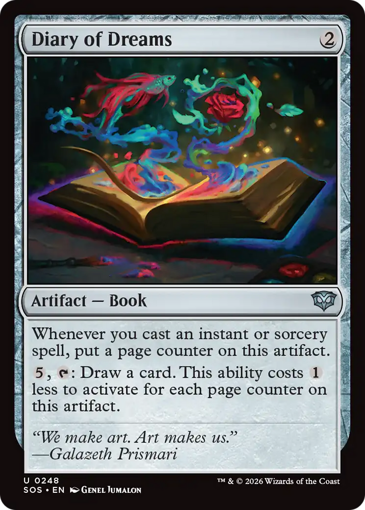 Diary of Dreams [Secrets of Strixhaven] | Card Citadel