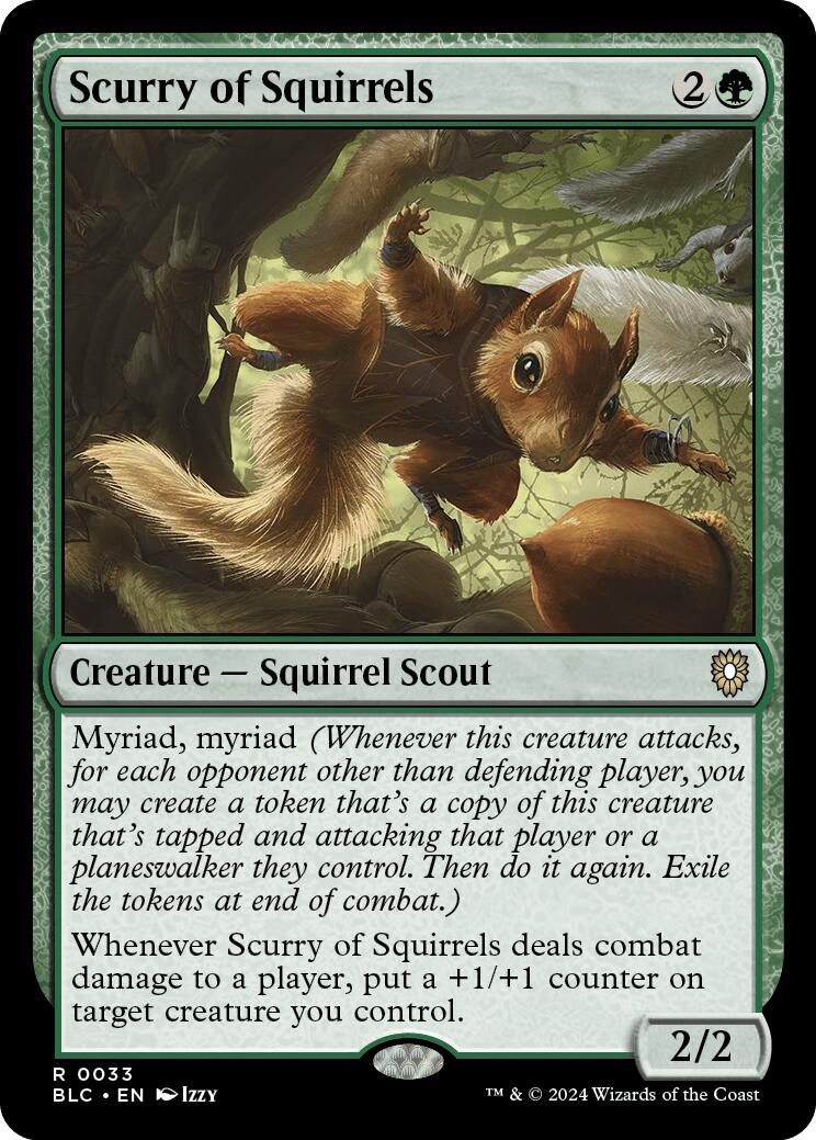 Scurry of Squirrels [Bloomburrow Commander] | Card Citadel