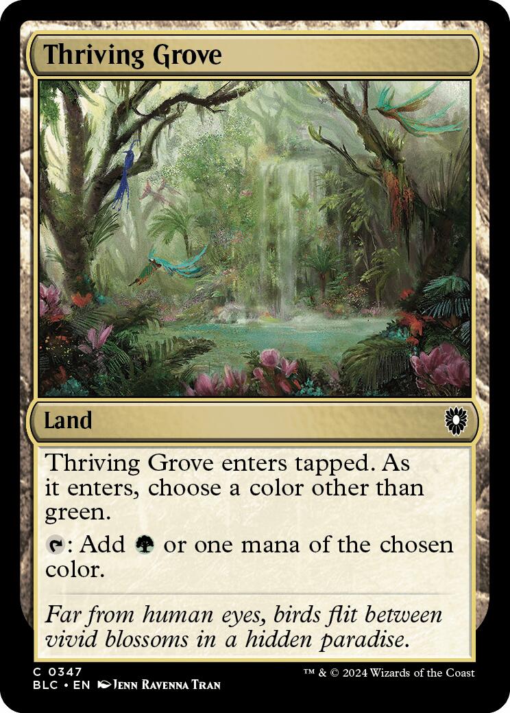 Thriving Grove [Bloomburrow Commander] | Card Citadel