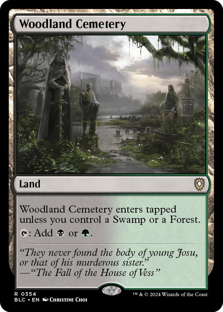 Woodland Cemetery [Bloomburrow Commander] | Card Citadel