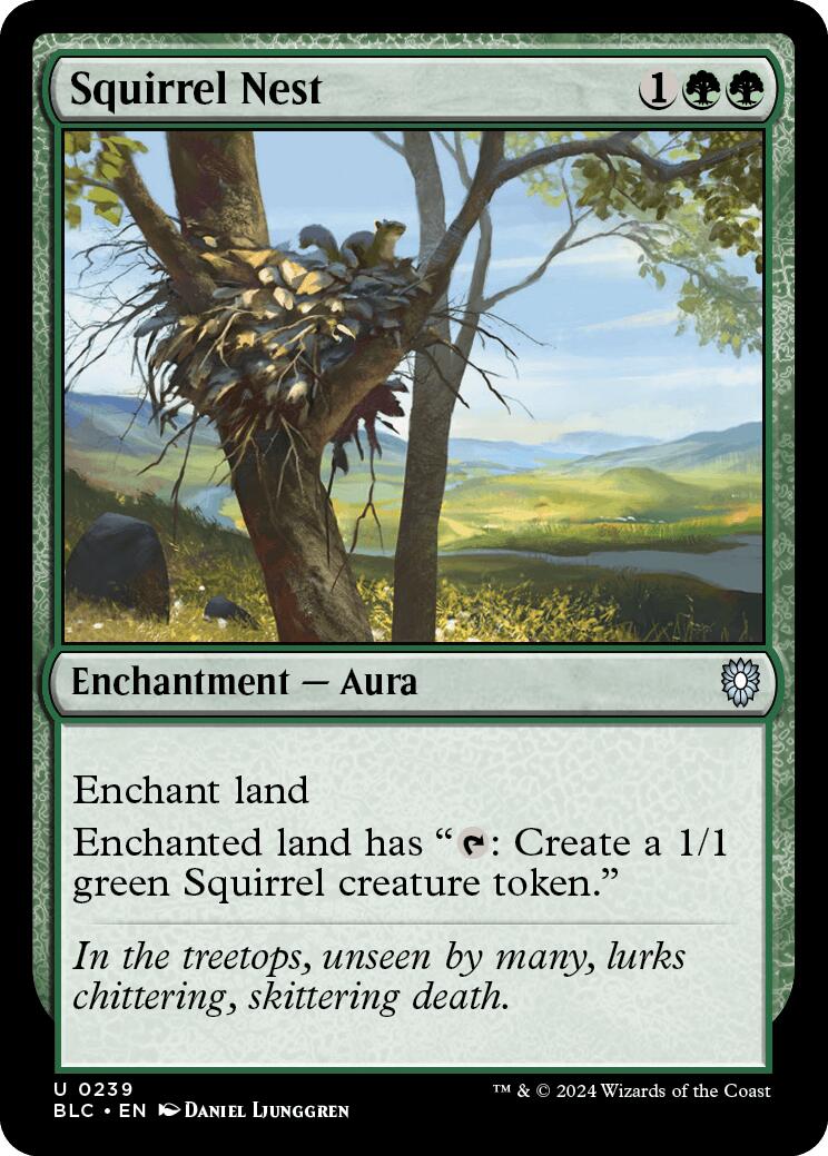 Squirrel Nest [Bloomburrow Commander] | Card Citadel