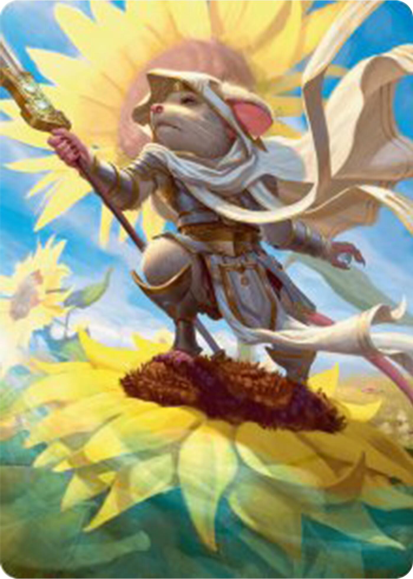 Elspeth, Sun's Champion Art Card [Bloomburrow Art Series] | Card Citadel