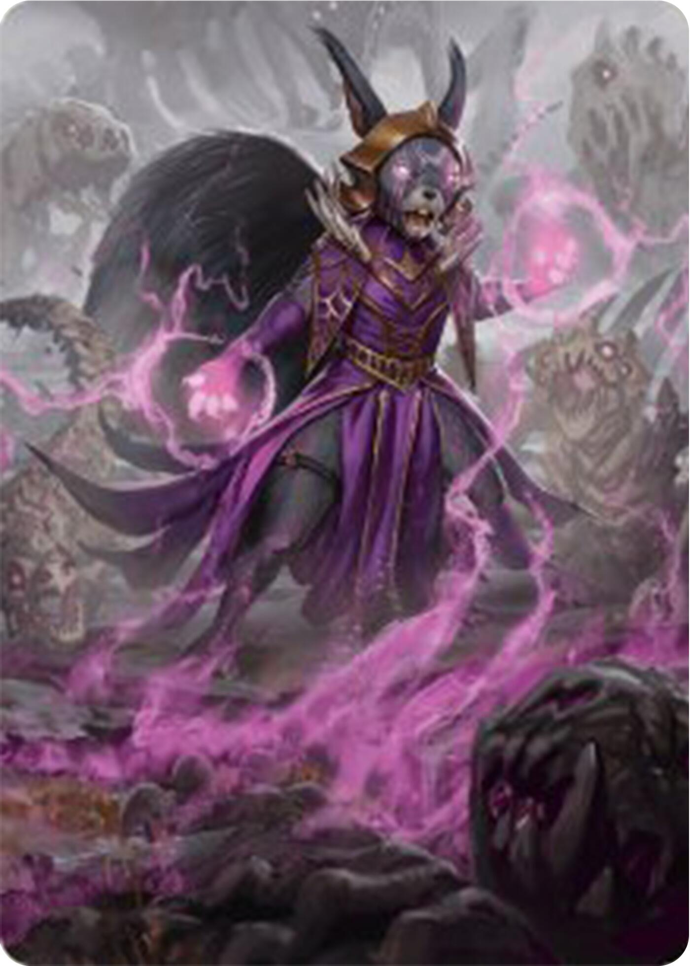 Liliana of the Dark Realms Art Card [Bloomburrow Art Series] | Card Citadel