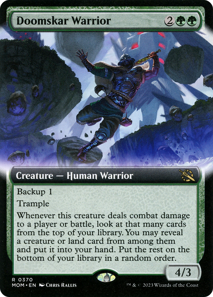 Doomskar Warrior (Extended Art) [March of the Machine] | Card Citadel