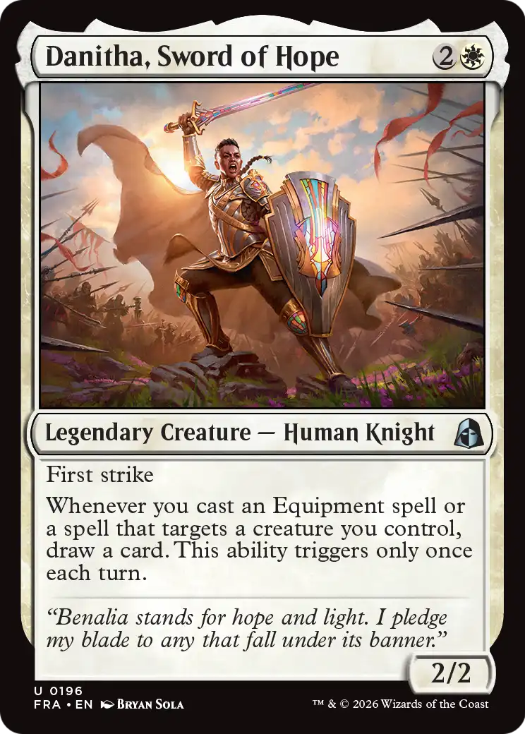 Danitha, Sword of Hope [Reality Fracture] | Card Citadel