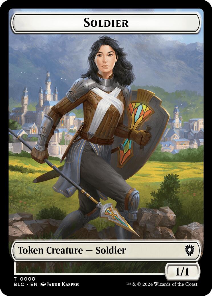 Soldier // Citizen Double-Sided Token [Bloomburrow Commander Tokens] | Card Citadel