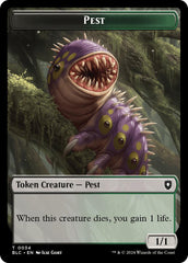 Pest // Shapeshifter Double-Sided Token [Bloomburrow Commander Tokens] | Card Citadel