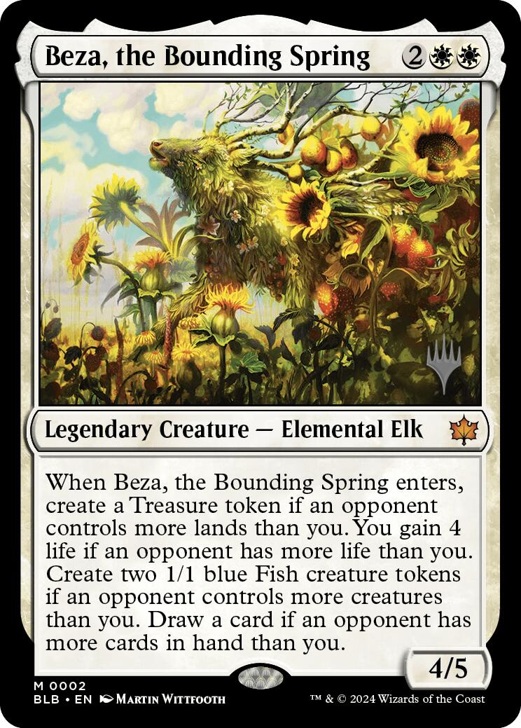 Beza, the Bounding Spring (Promo Pack) [Bloomburrow Promos] | Card Citadel