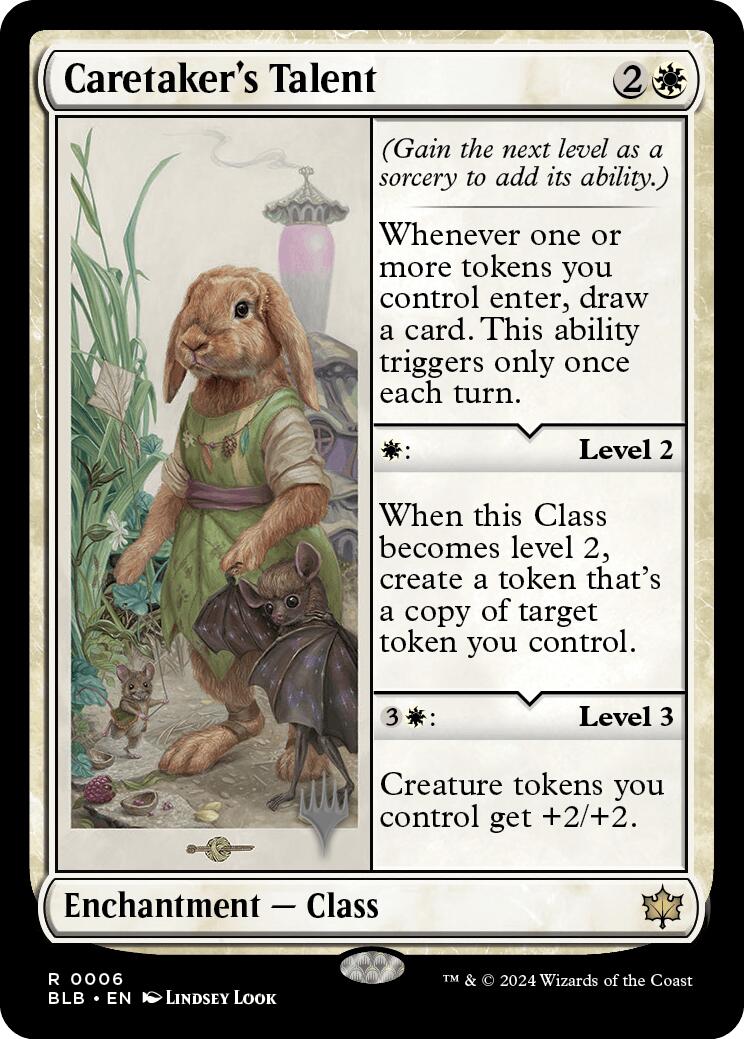 Caretaker's Talent (Promo Pack) [Bloomburrow Promos] | Card Citadel