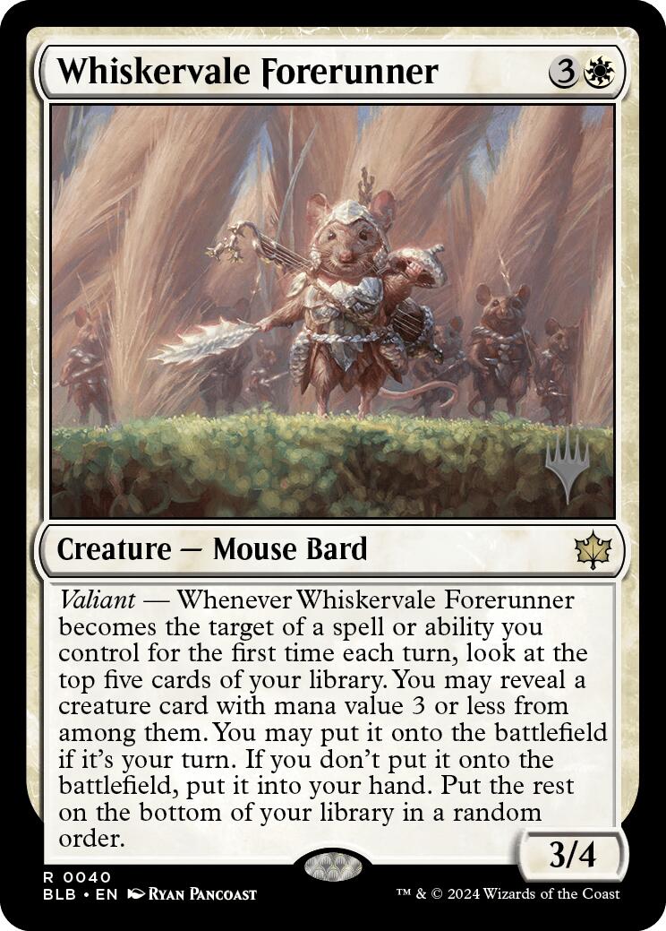 Whiskervale Forerunner (Promo Pack) [Bloomburrow Promos] | Card Citadel