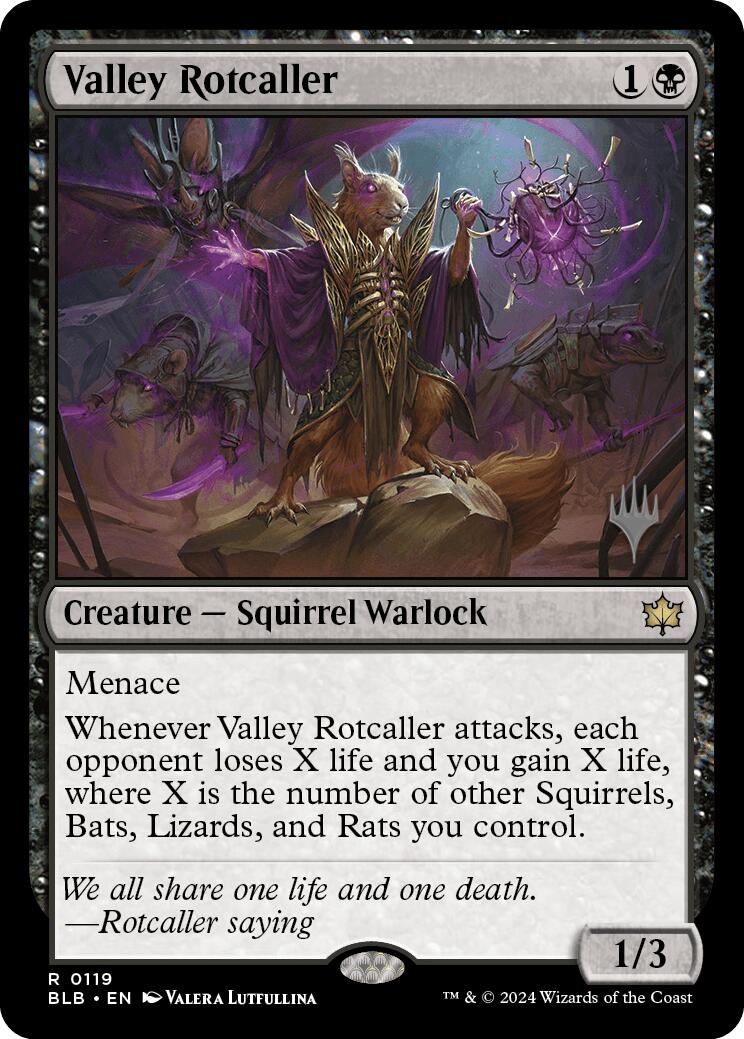 Valley Rotcaller (Promo Pack) [Bloomburrow Promos] | Card Citadel