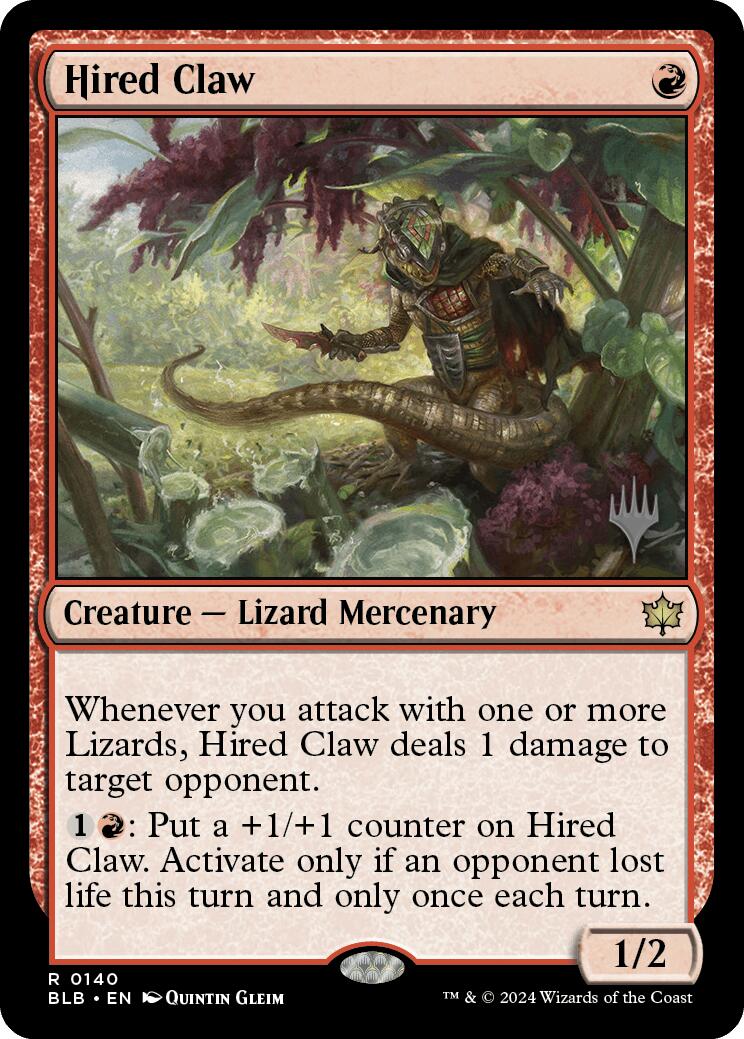 Hired Claw (Promo Pack) [Bloomburrow Promos] | Card Citadel