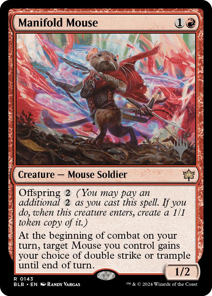 Manifold Mouse (Promo Pack) [Bloomburrow Promos] | Card Citadel