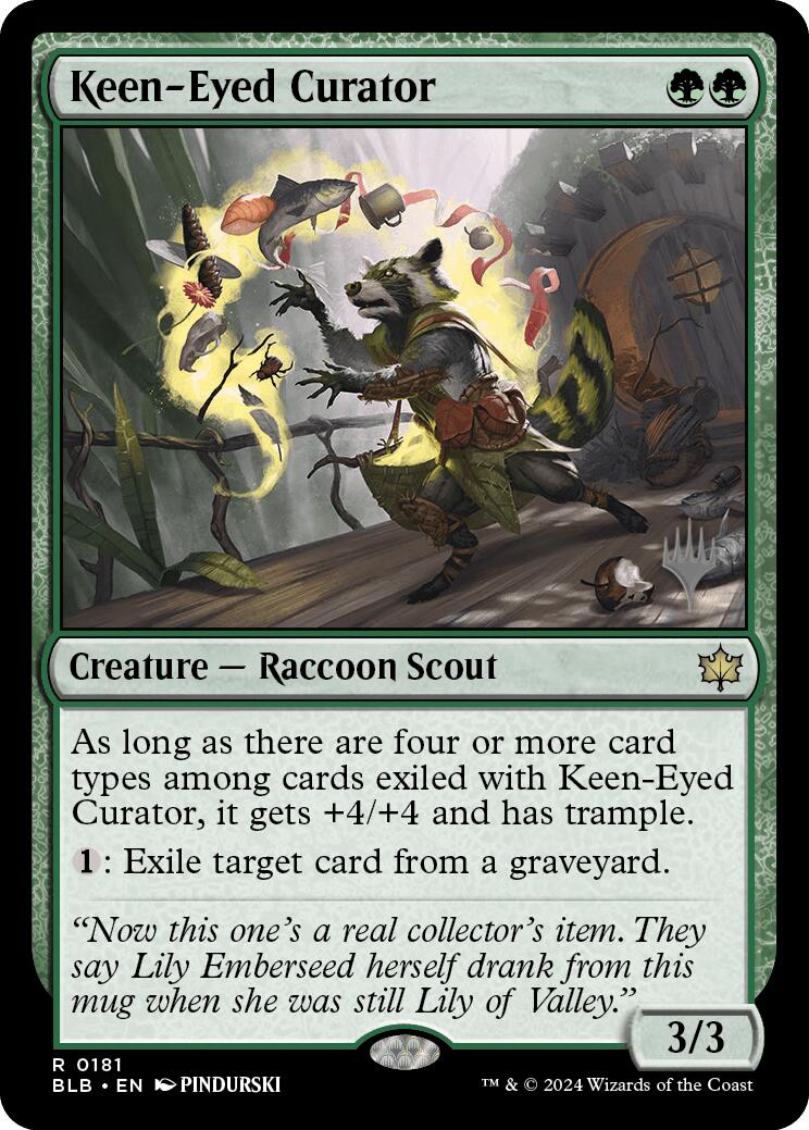 Keen-Eyed Curator (Promo Pack) [Bloomburrow Promos] | Card Citadel