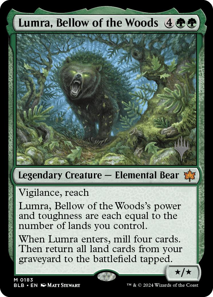 Lumra, Bellow of the Woods (Promo Pack) [Bloomburrow Promos] | Card Citadel