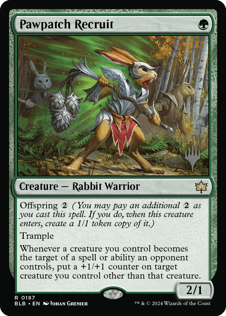 Pawpatch Recruit (Promo Pack) [Bloomburrow Promos] | Card Citadel