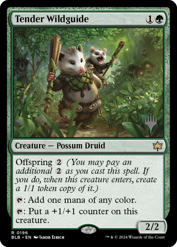 Tender Wildguide (Promo Pack) [Bloomburrow Promos] | Card Citadel