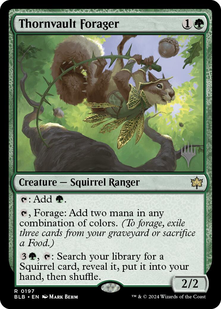 Thornvault Forager (Promo Pack) [Bloomburrow Promos] | Card Citadel