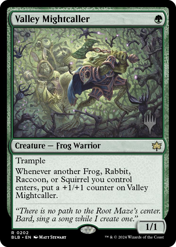 Valley Mightcaller (Promo Pack) [Bloomburrow Promos] | Card Citadel