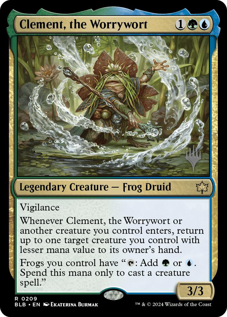 Clement, the Worrywort (Promo Pack) [Bloomburrow Promos] | Card Citadel