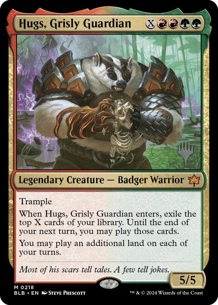 Hugs, Grisly Guardian (Promo Pack) [Bloomburrow Promos] | Card Citadel