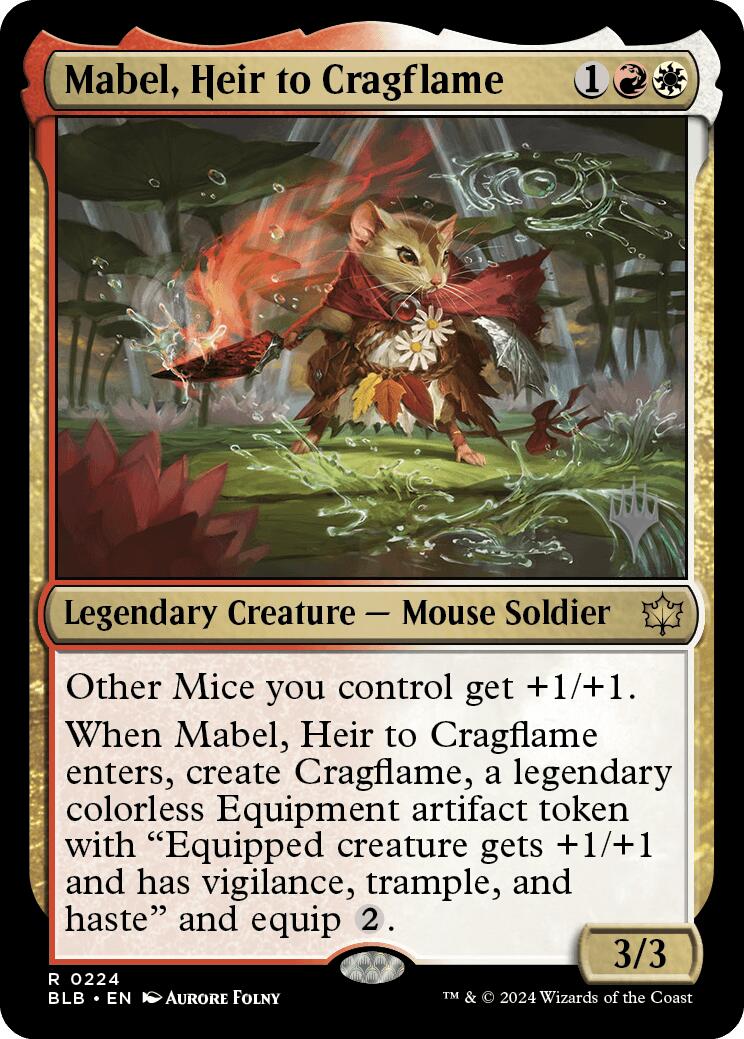 Mabel, Heir to Cragflame (Promo Pack) [Bloomburrow Promos] | Card Citadel