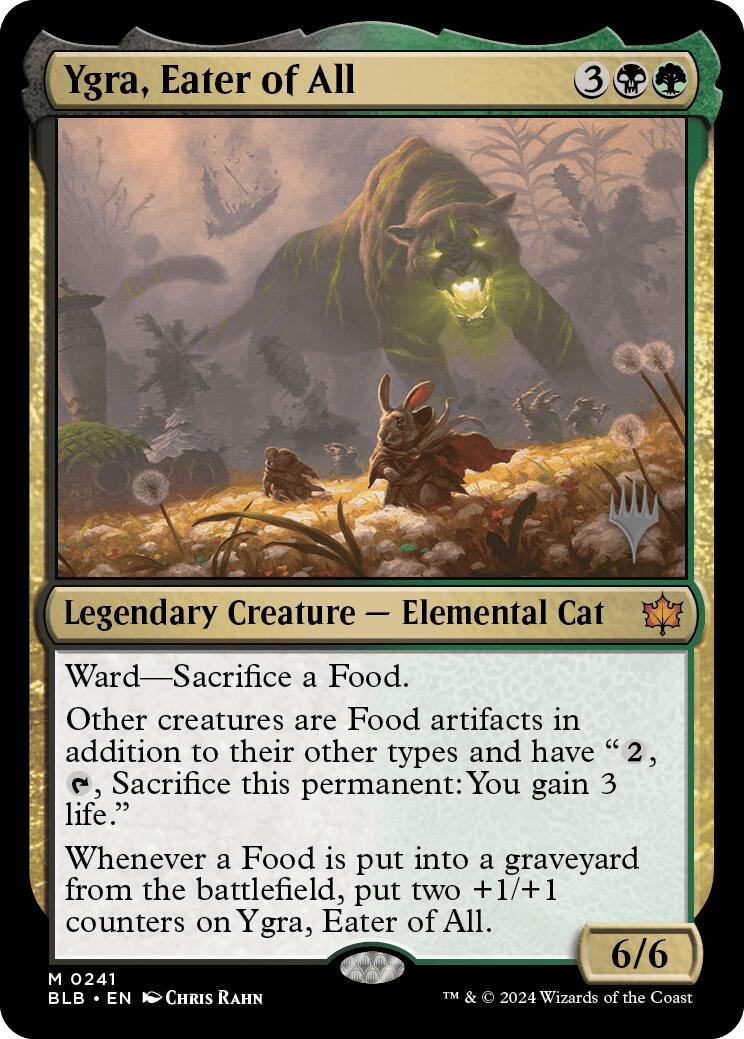 Ygra, Eater of All (Promo Pack) [Bloomburrow Promos] | Card Citadel