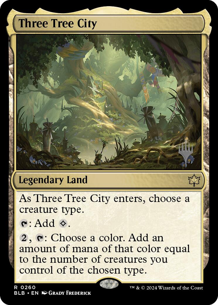 Three Tree City (Promo Pack) [Bloomburrow Promos] | Card Citadel